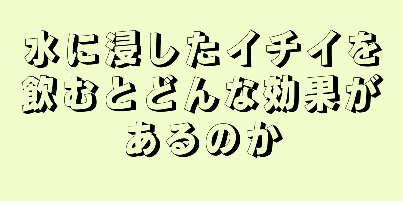 水に浸したイチイを飲むとどんな効果があるのか