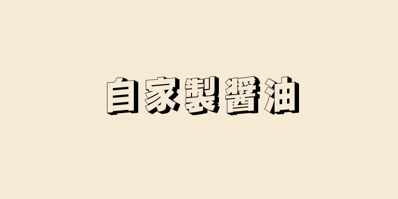 自家製醤油
