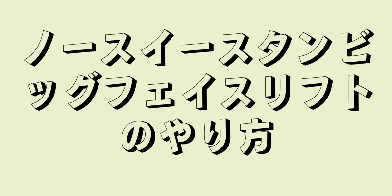 ノースイースタンビッグフェイスリフトのやり方