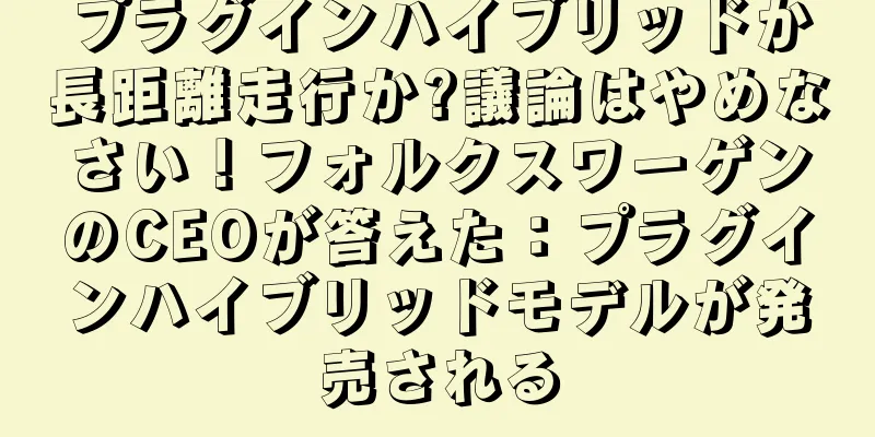 プラグインハイブリッドか長距離走行か?議論はやめなさい！フォルクスワーゲンのCEOが答えた：プラグインハイブリッドモデルが発売される