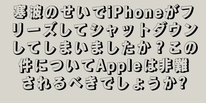 寒波のせいでiPhoneがフリーズしてシャットダウンしてしまいましたか？この件についてAppleは非難されるべきでしょうか?