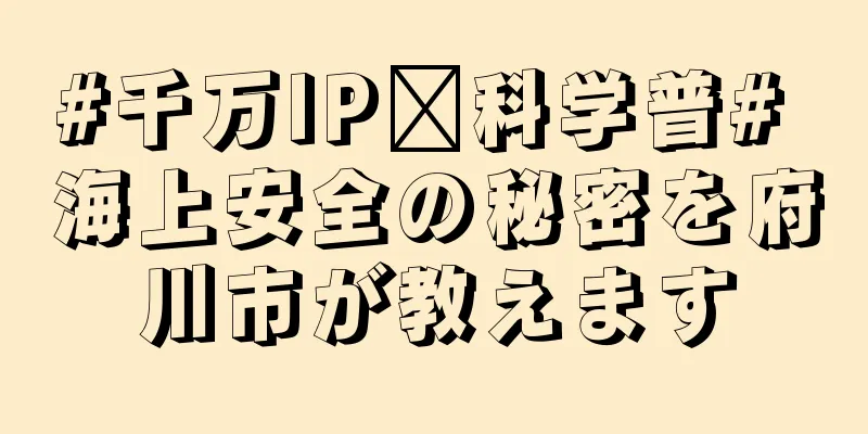 #千万IP创科学普# 海上安全の秘密を府川市が教えます