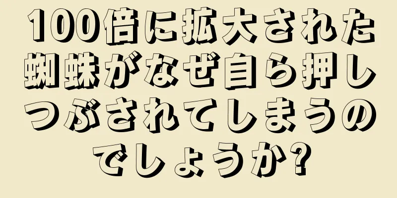 100倍に拡大された蜘蛛がなぜ自ら押しつぶされてしまうのでしょうか?