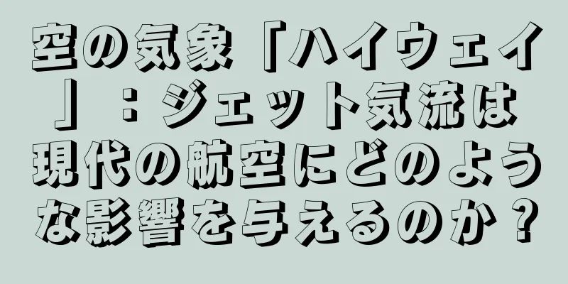 空の気象「ハイウェイ」：ジェット気流は現代の航空にどのような影響を与えるのか？