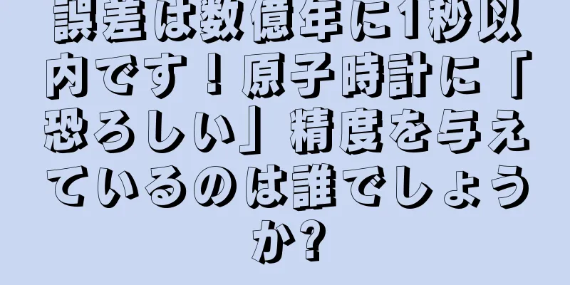 誤差は数億年に1秒以内です！原子時計に「恐ろしい」精度を与えているのは誰でしょうか?