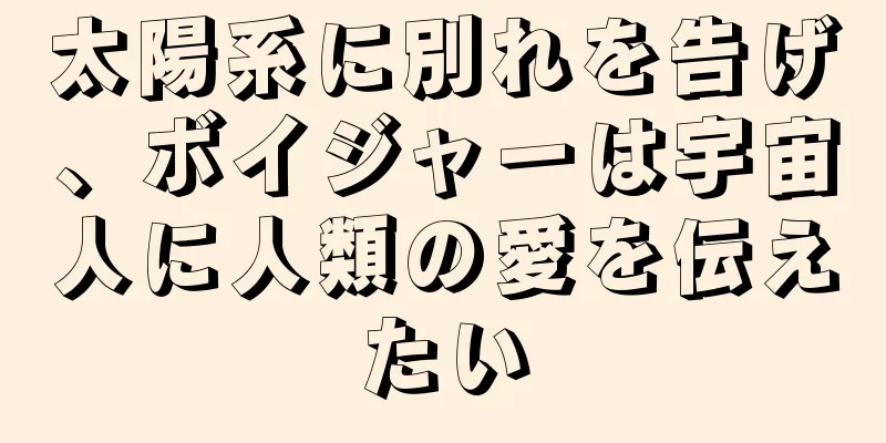 太陽系に別れを告げ、ボイジャーは宇宙人に人類の愛を伝えたい