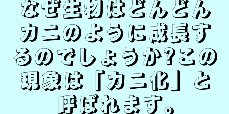 なぜ生物はどんどんカニのように成長するのでしょうか?この現象は「カニ化」と呼ばれます。