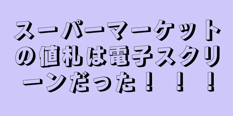 スーパーマーケットの値札は電子スクリーンだった！ ！ ！