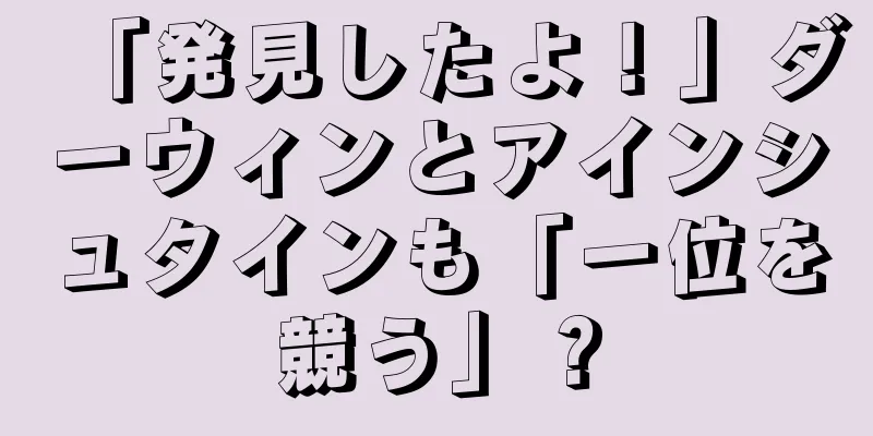 「発見したよ！」ダーウィンとアインシュタインも「一位を競う」？