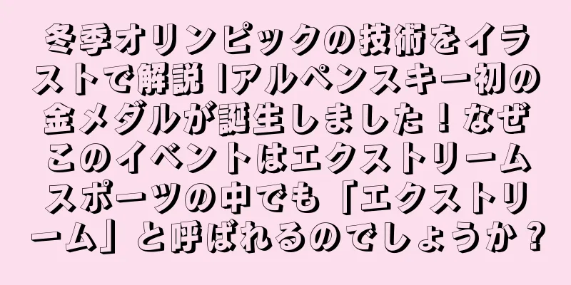 冬季オリンピックの技術をイラストで解説 |アルペンスキー初の金メダルが誕生しました！なぜこのイベントはエクストリームスポーツの中でも「エクストリーム」と呼ばれるのでしょうか？