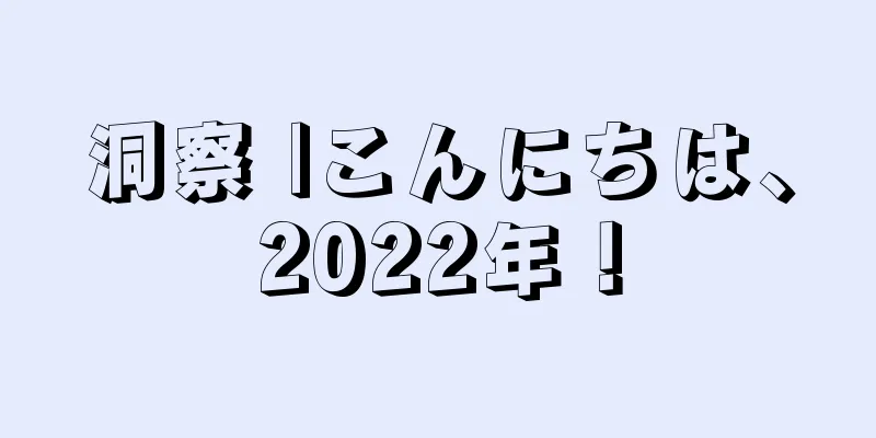 洞察 |こんにちは、2022年！