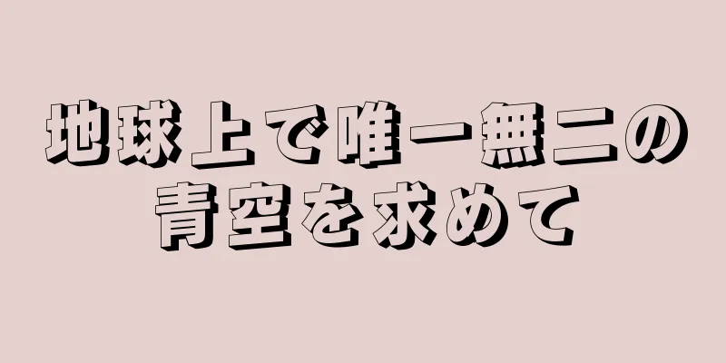 地球上で唯一無二の青空を求めて